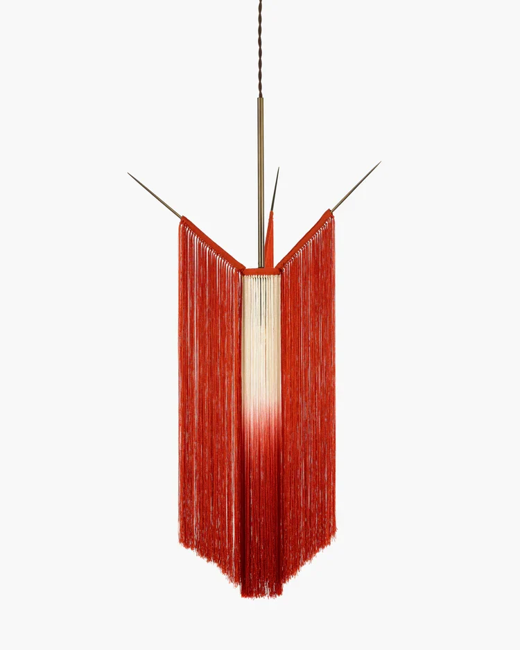 Suspension rouge/crème Chan 1