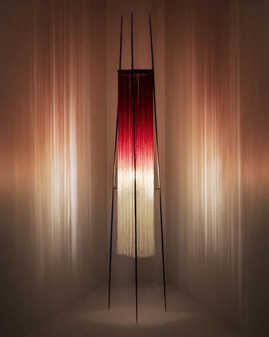 Lampe de table rouge/crème Kiki