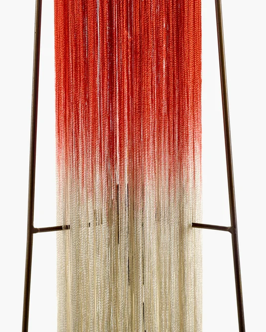 Lampe de table rouge/crème Kiki
