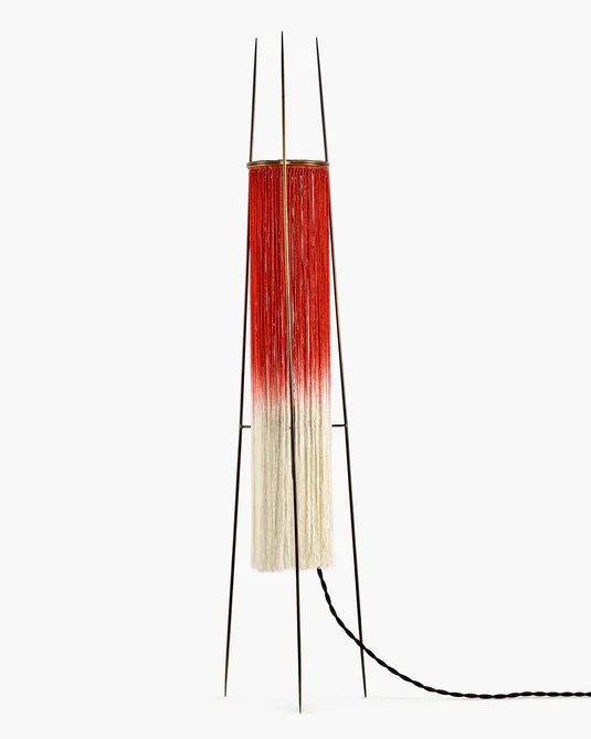 Lampe de table rouge/crème Kiki