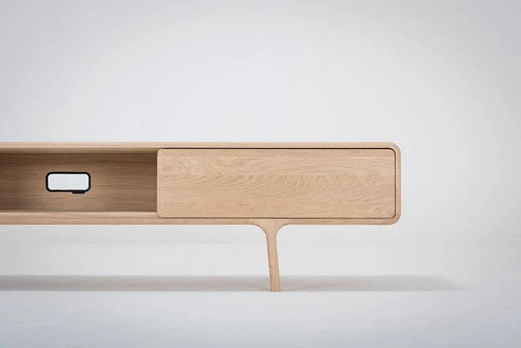 Gazzda Meuble TV - Fawn (2 Tiroirs)