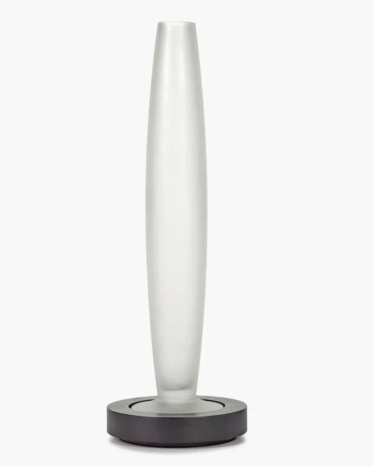 Vase/lampe de table noir/blanc Lys 3