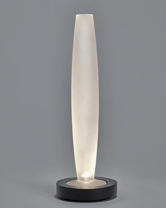 Vase/lampe de table noir/blanc Lys 3