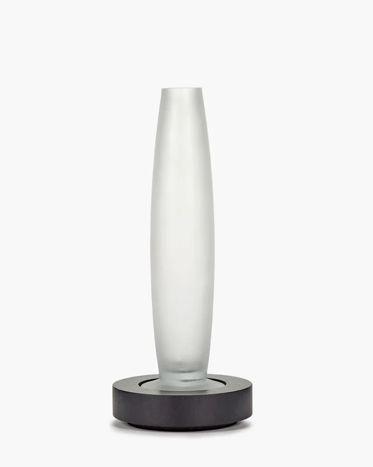 Vase/lampe de table noir/blanc Lys 2