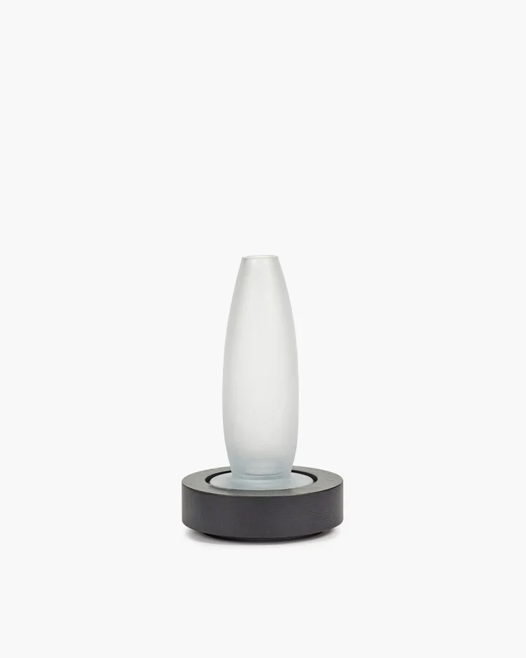 Vase/lampe de table noir/blanc Lys 1