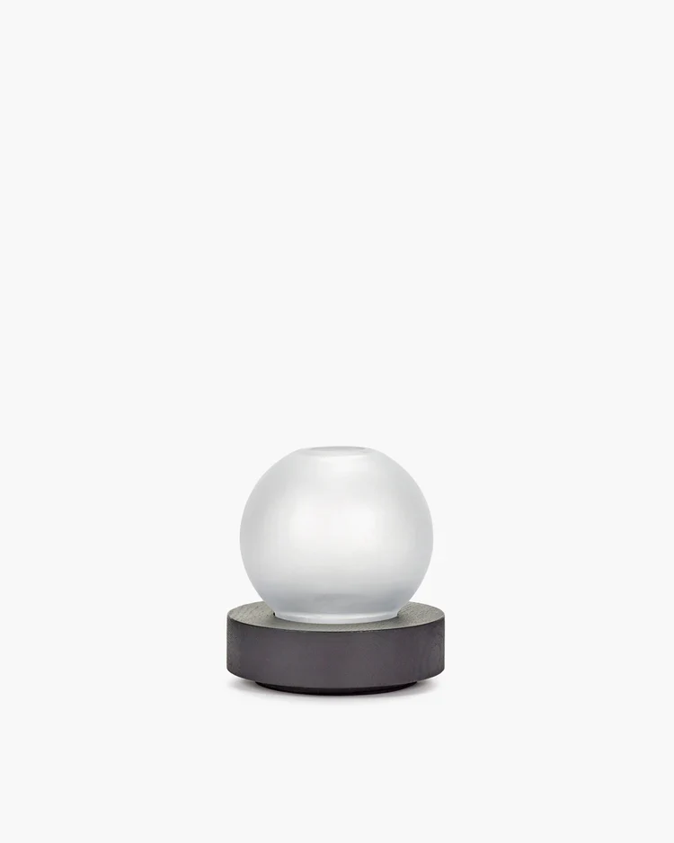 Vase/lampe de table noir blanche Lara