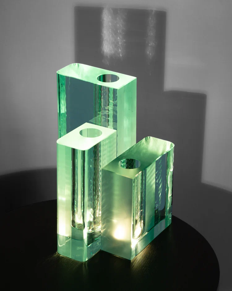 Vase vert d'eau Edu 2