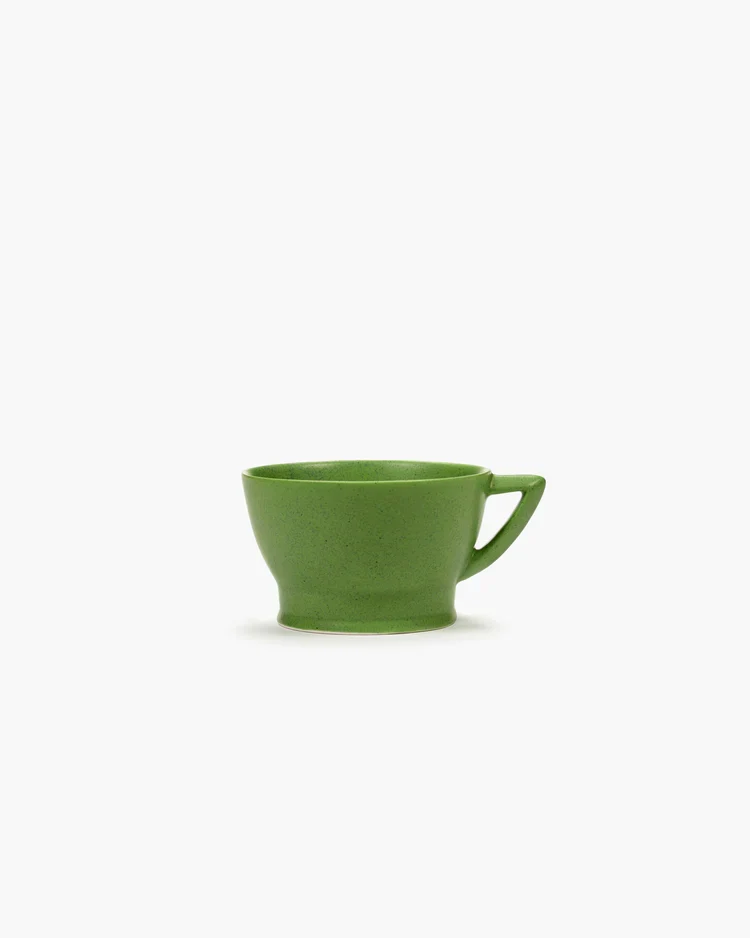 Tasse à café avec anse verte Ra