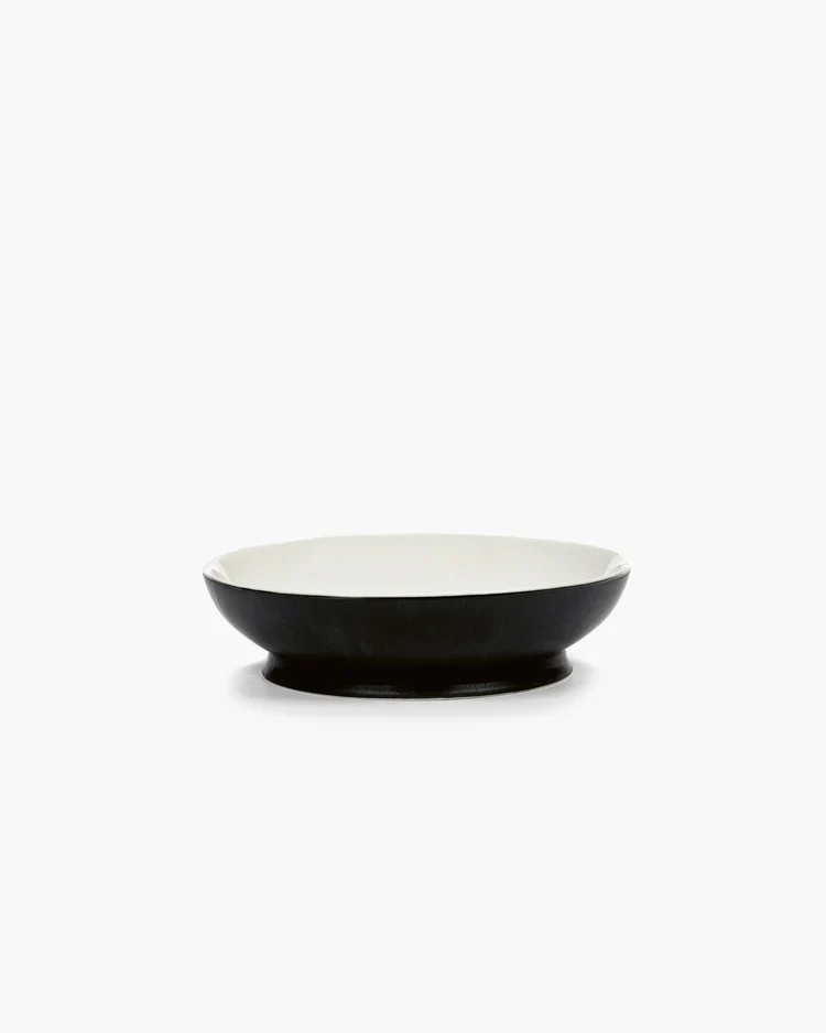 Bol à soupe noir/blanc cassé Ra
