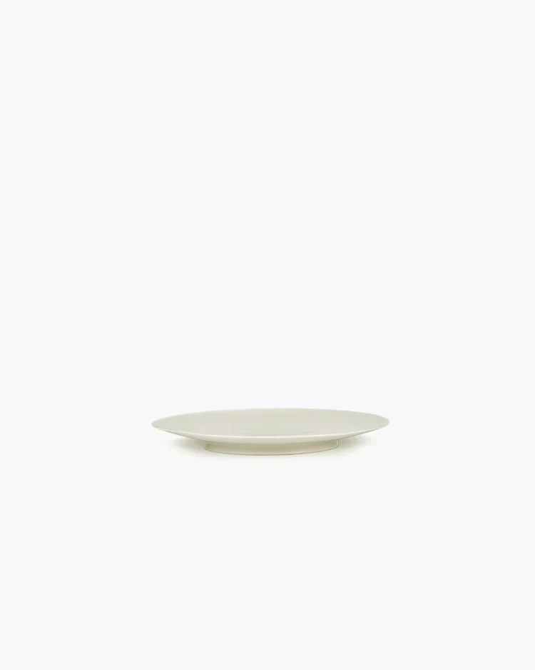 Assiette à petit-déjeuner blanc cassé Ra