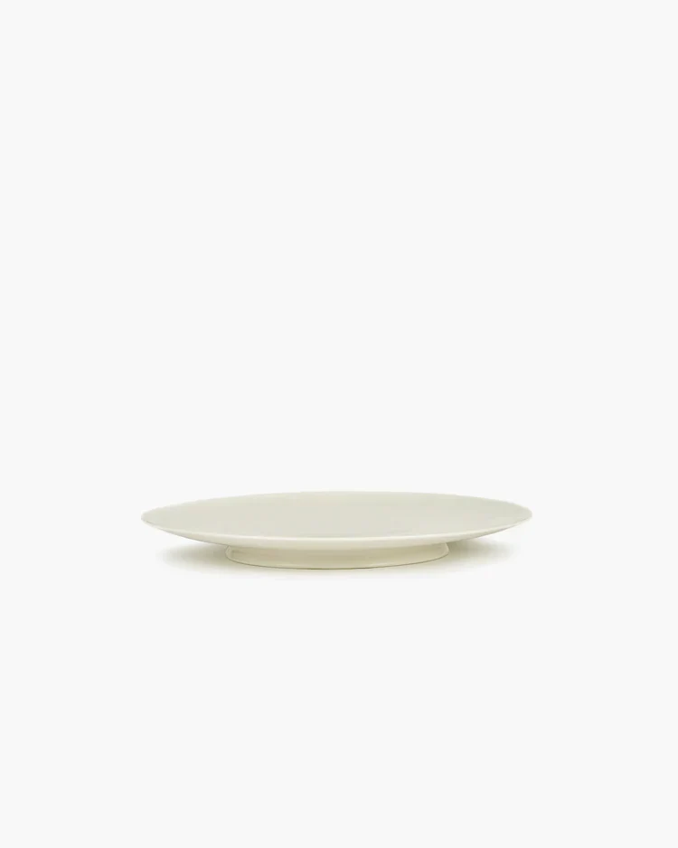 Assiette à entrée blanc cassé Ra