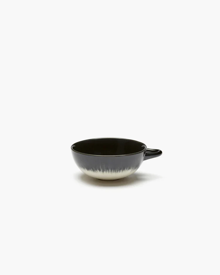 Tasse à expresso blanc/noir variation B Dé