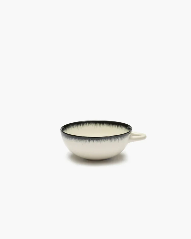 Tasse à expresso blanc/noir variation A Dé