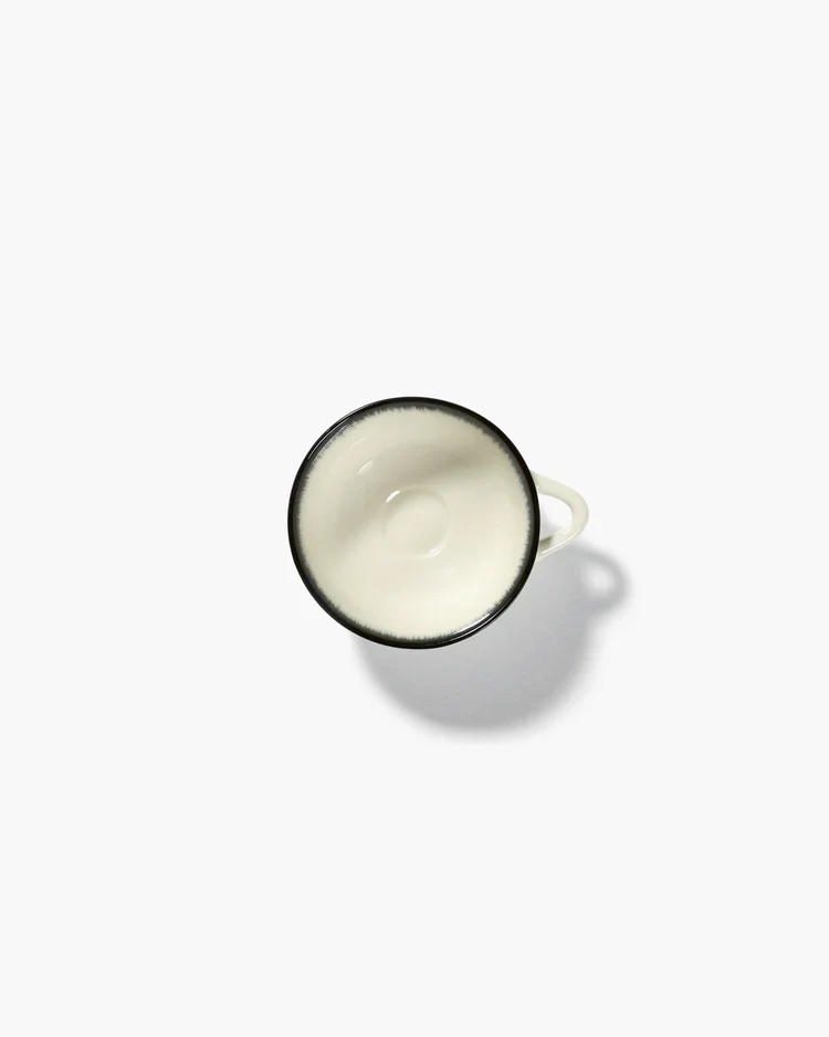 Tasse à expresso blanc/noir variation A Dé