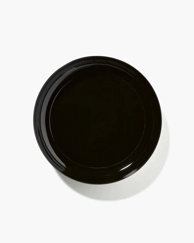 Assiette creuse XL blanc/noir variation B Dé