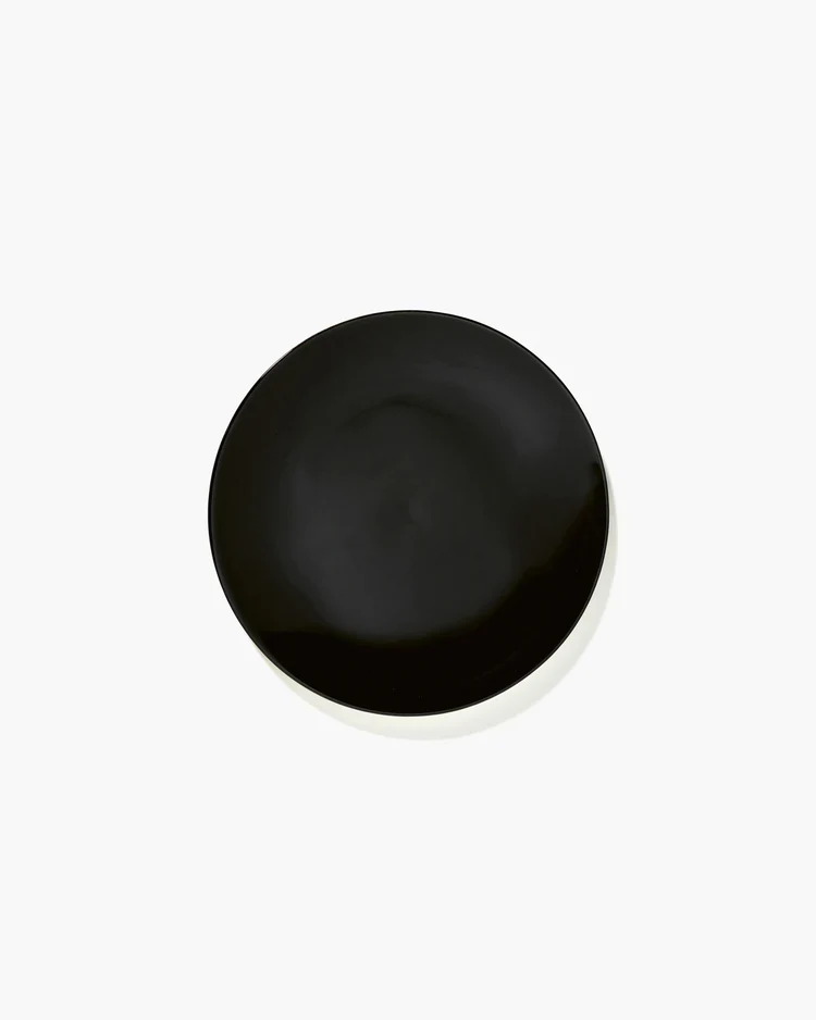 Assiette à petit-déjeuner noir Dé