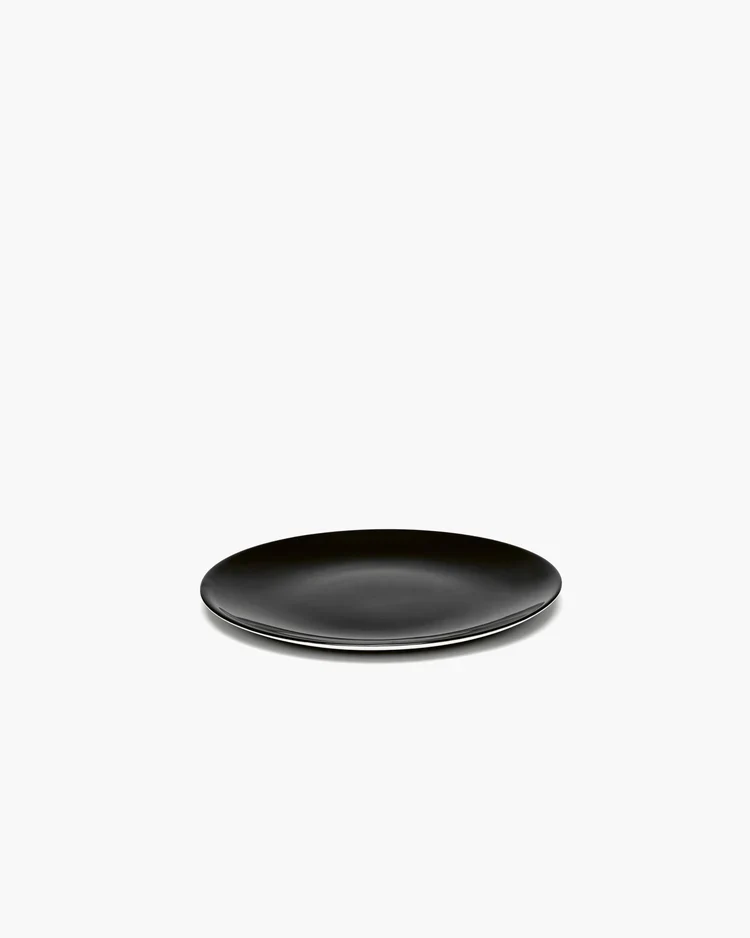 Assiette à petit-déjeuner noir Dé