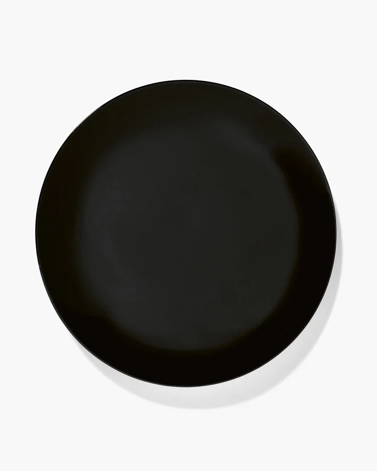 Assiette à dîner noir Dé