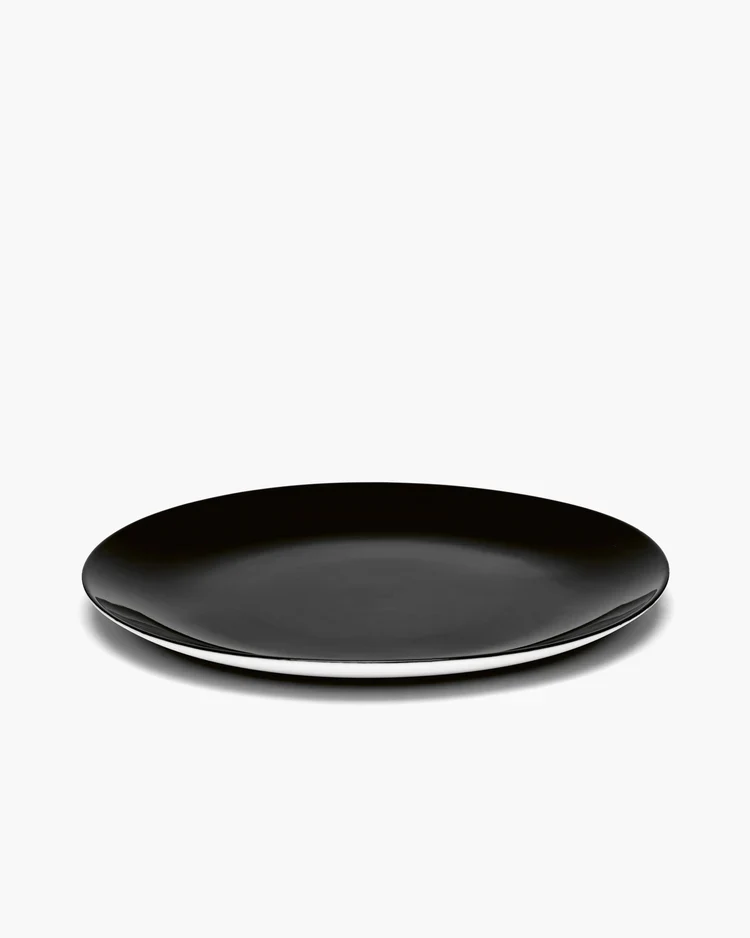 Assiette à dîner noir Dé
