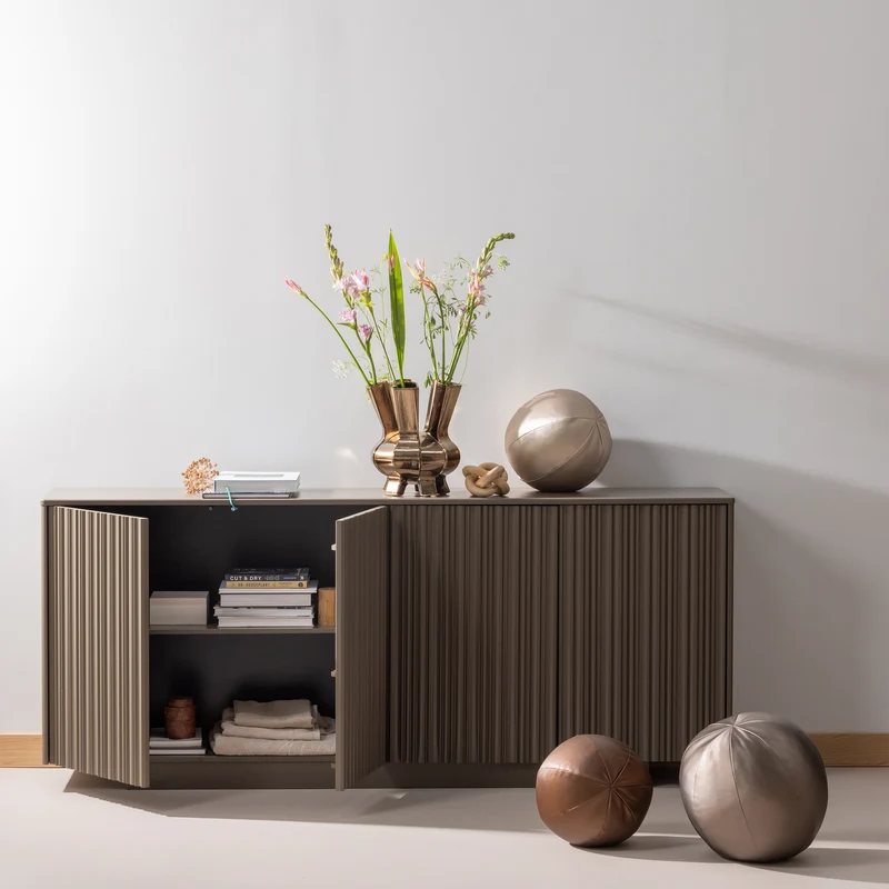 Nova dressoir 200 cm grenen truffel bruin