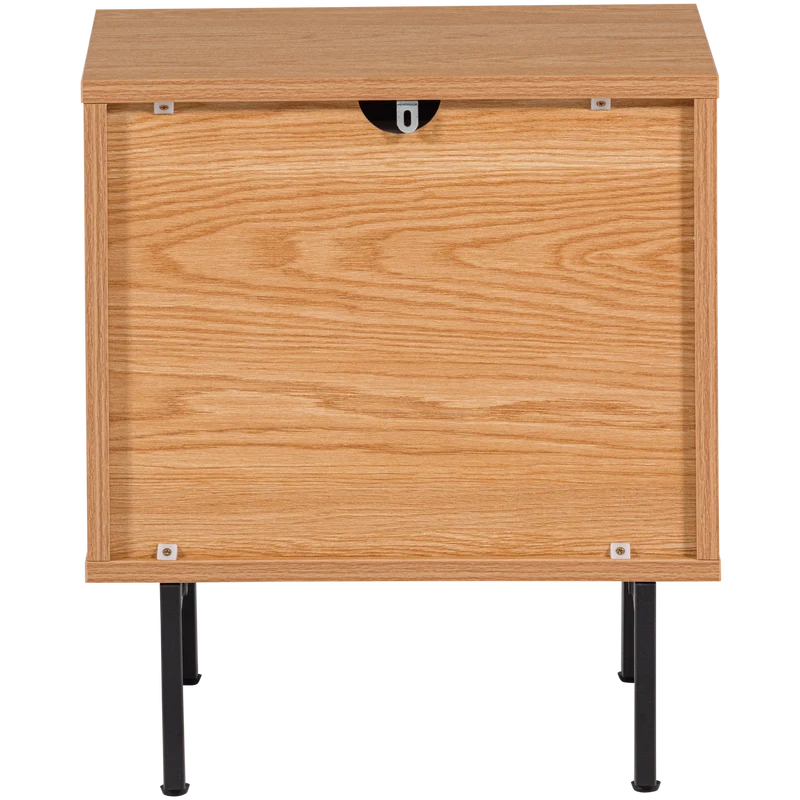 Tours ladekast/nachtkastje 2 lades melamine/MDF naturel