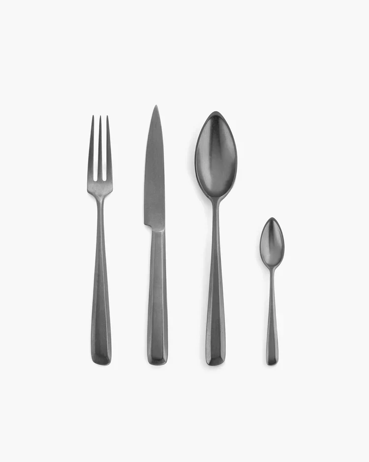 Set de 24 couverts Zoë Anthracite