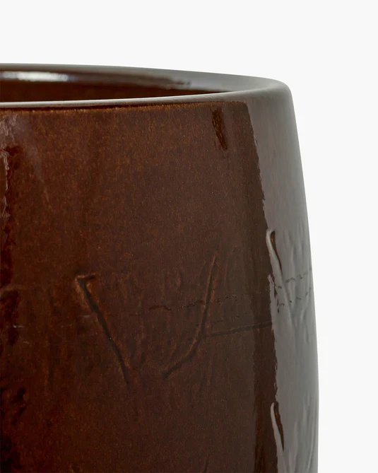 Pot de fleurs 08 Vaso Brun