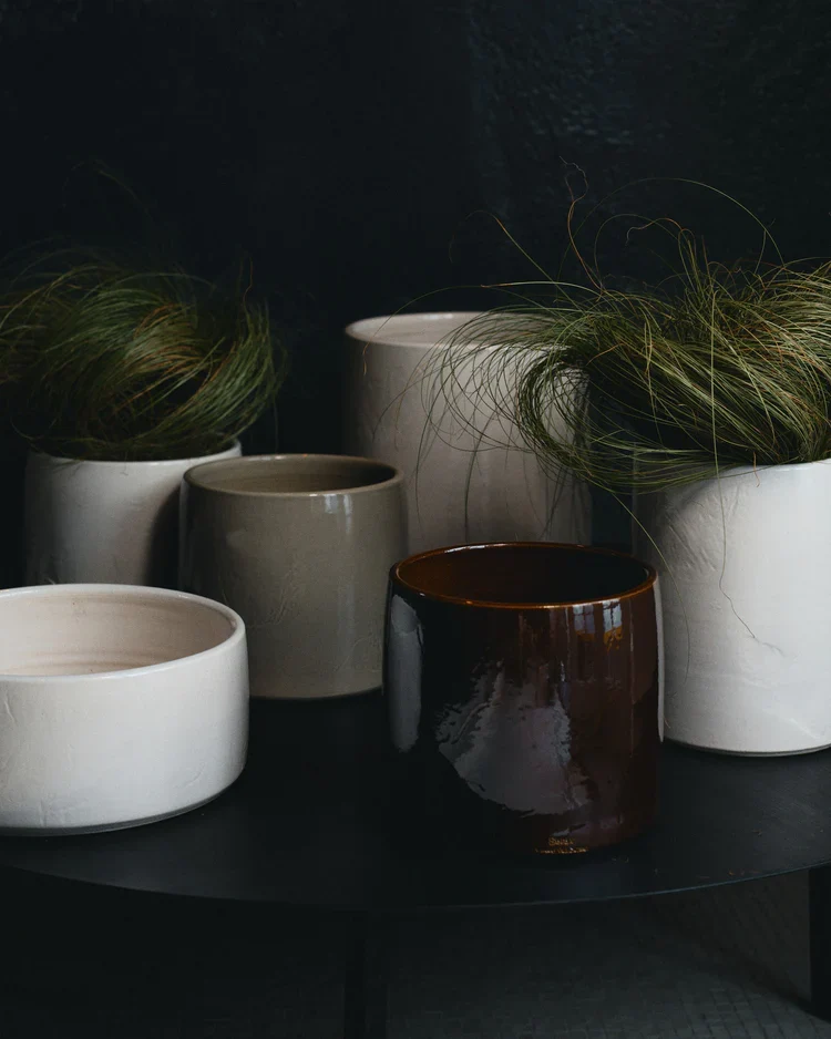Pot de fleurs 01 Vaso Brun