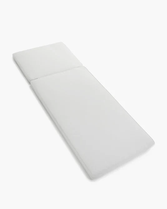 Coussin pour transat d'extérieur August Blanc