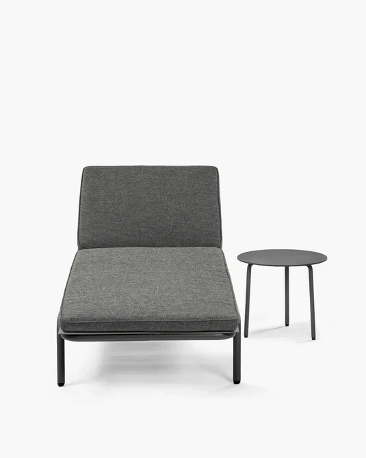 Coussin pour transat d'extérieur August Noir