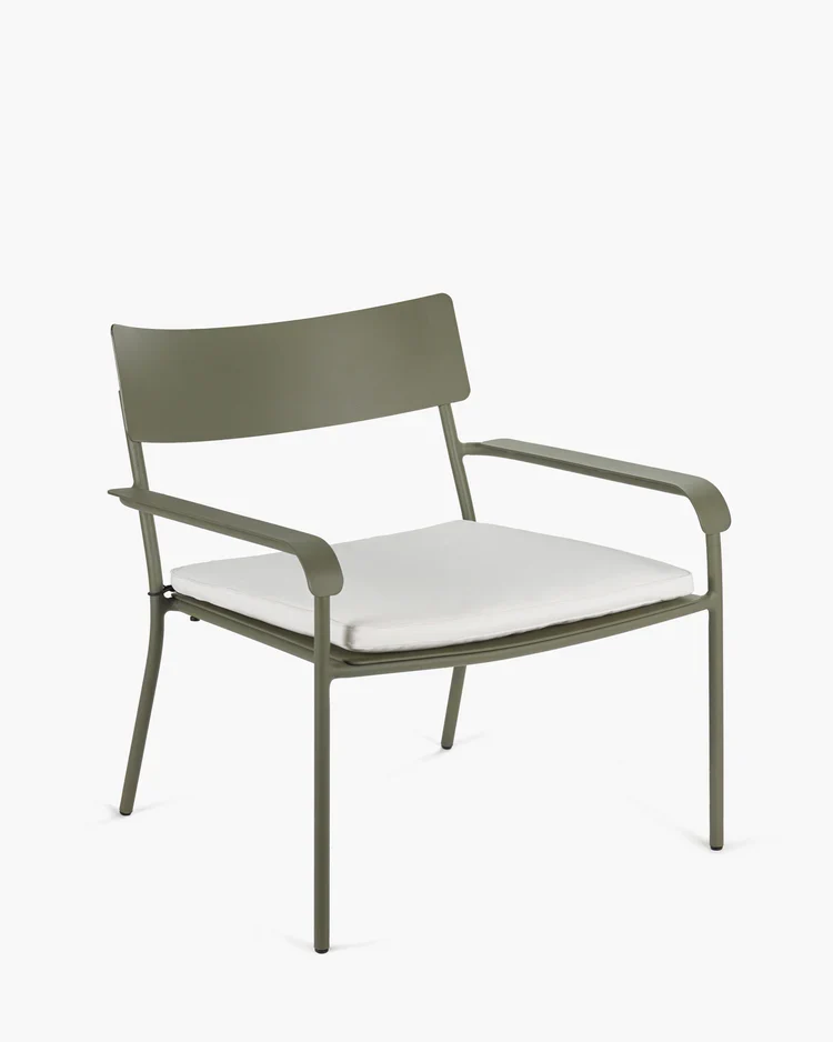 Coussin pour chaise lounge d'extérieur August Blanc
