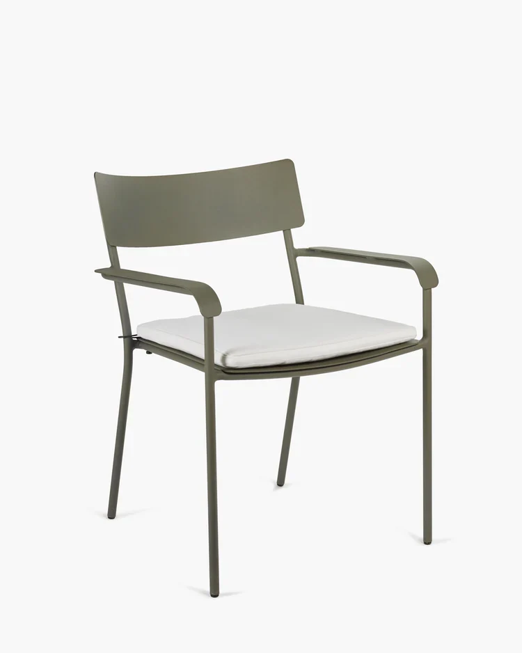 Coussin M pour chaise d'extérieur August Blanc