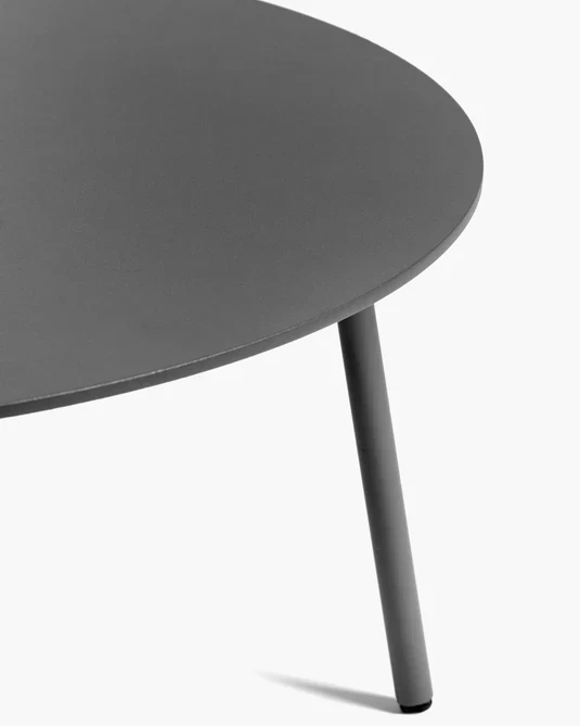 Table d'appoint d'extérieur L August Noir
