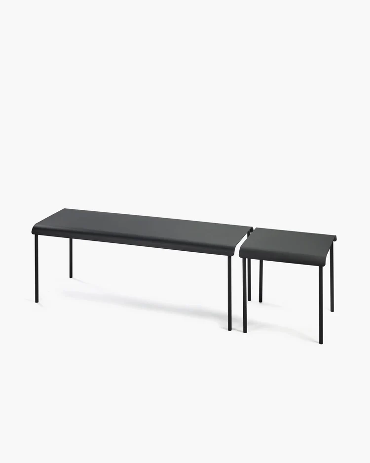 Banc d'extérieur August Noir
