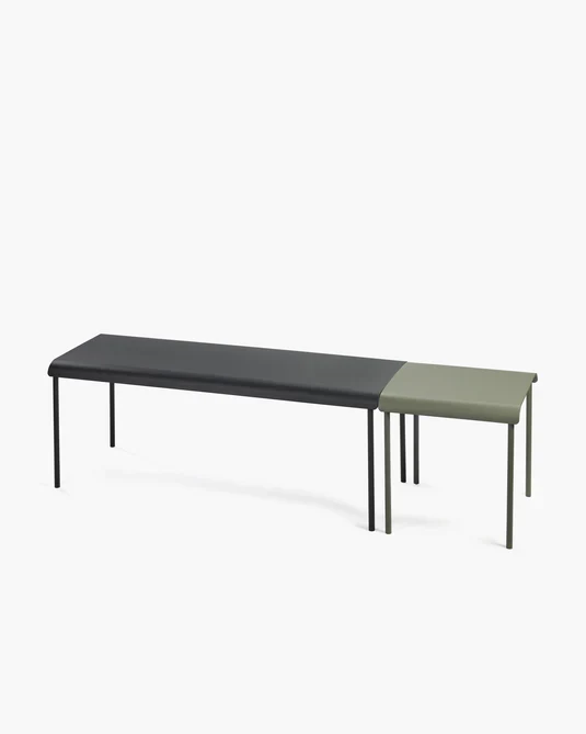 Banc d'extérieur August Noir