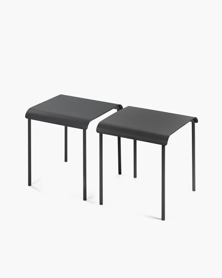 Tabouret d'extérieur August Noir