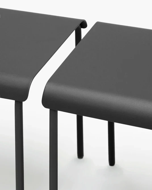Tabouret d'extérieur August Noir