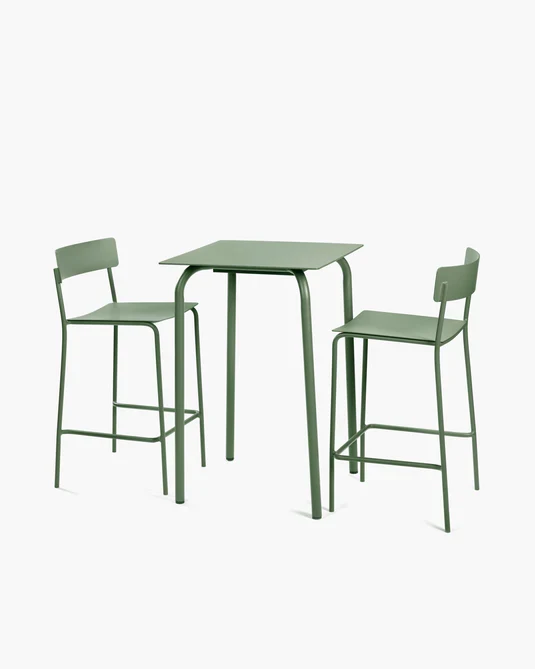 Chaise haute d'extérieur August Vert