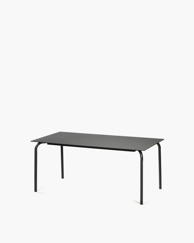 Table à manger d'extérieur S August Noir