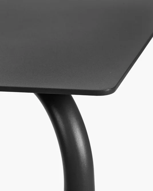 Table à manger d'extérieur S August Noir