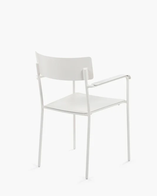 Chaise d'extérieur avec accoudoir S August Sable