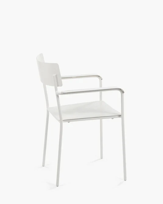 Chaise d'extérieur avec accoudoir S August Sable