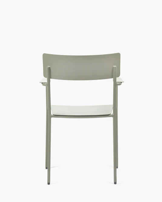 Chaise d'extérieur avec accoudoir S August Vert