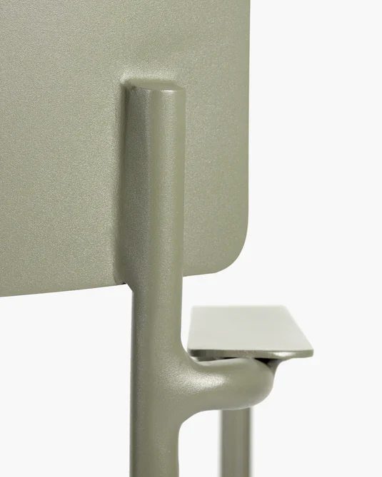 Chaise d'extérieur avec accoudoir S August Vert