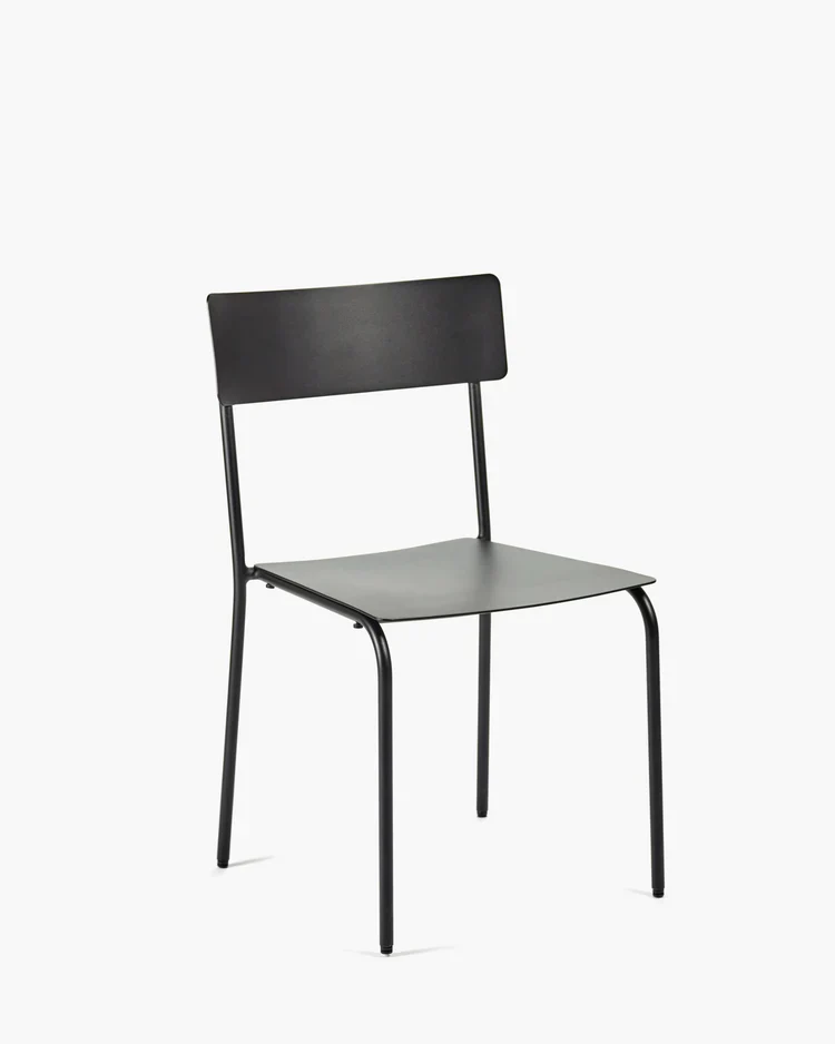 Chaise d'extérieur S August Noir