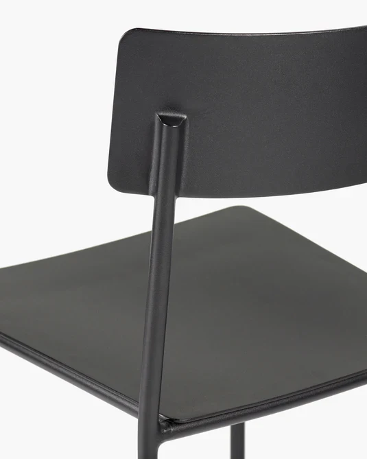 Chaise d'extérieur S August Noir
