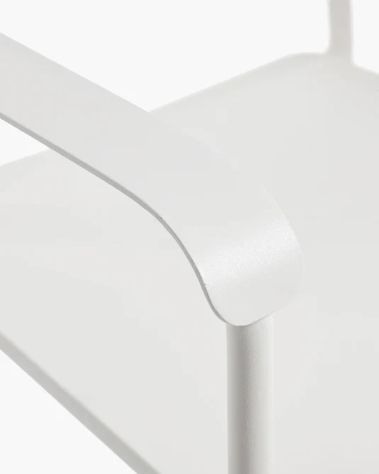 Chaise d'extérieur avec accoudoir L August Sable