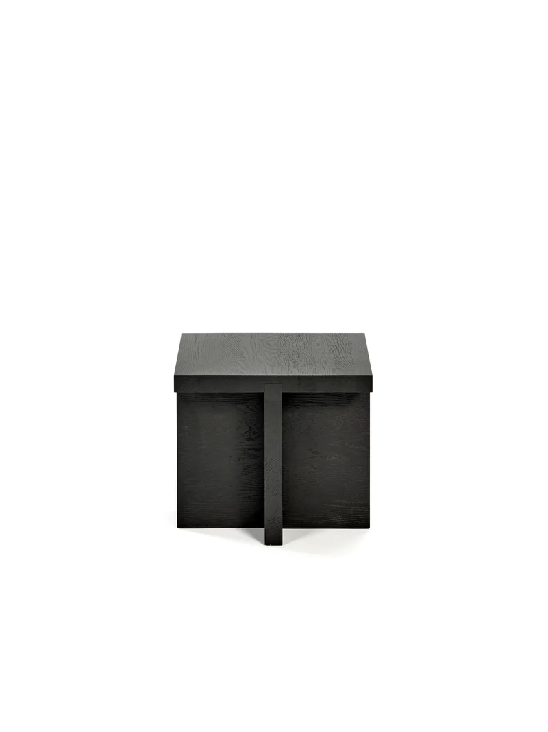 Table d'appoint carrée Rudolph noir