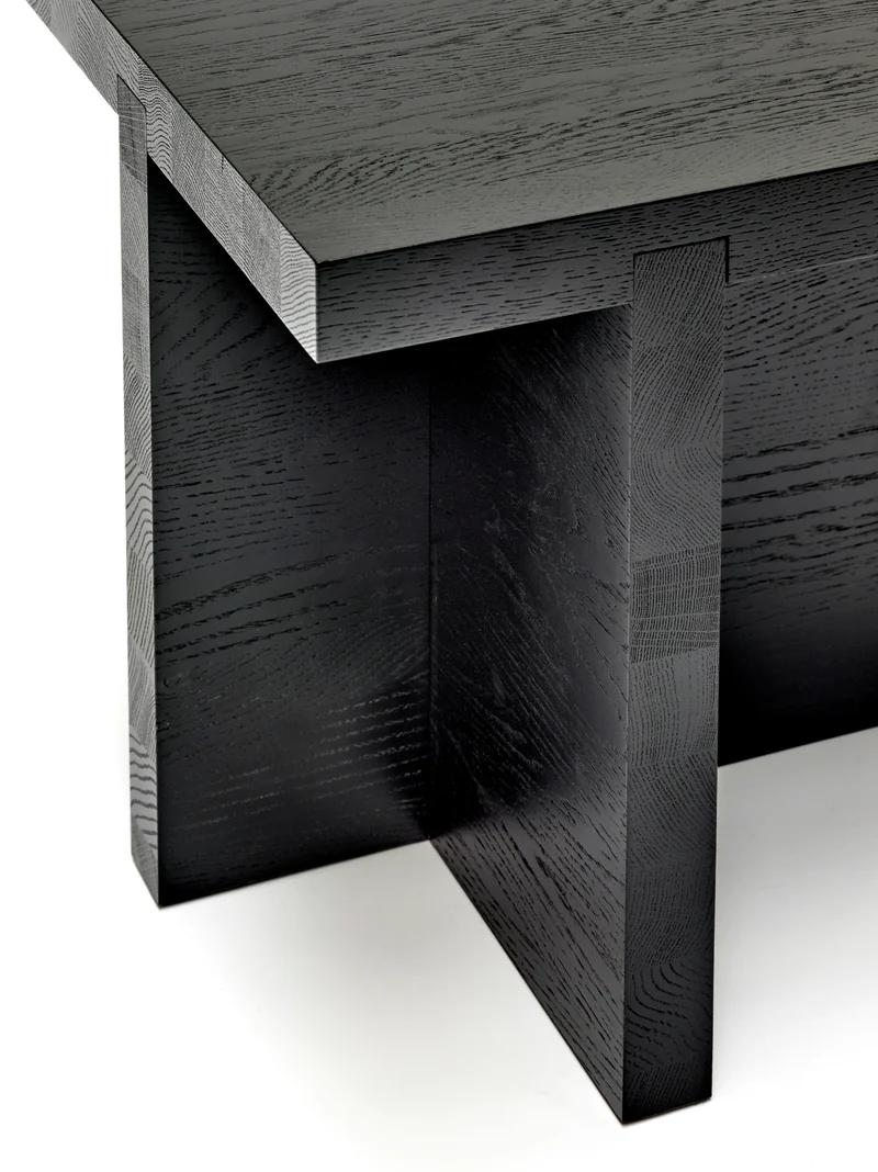 Table d'appoint carrée Rudolph noir