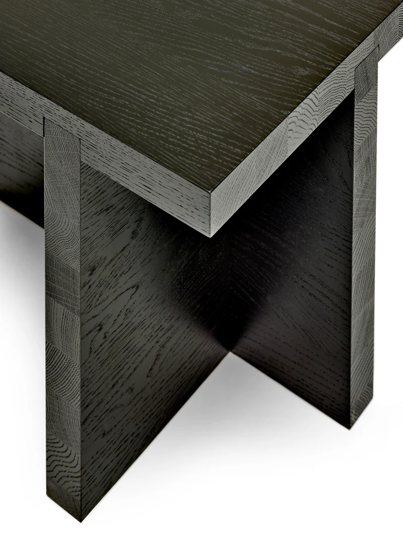 Table d'appoint carrée Rudolph noir